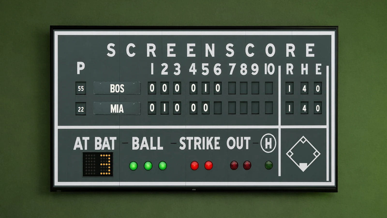 ScreenScore Monster baseball mockup